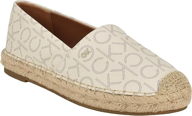 Calvin Klein Popular Women's Shoes Ivory Logo : 5 M, Textile - Image 5