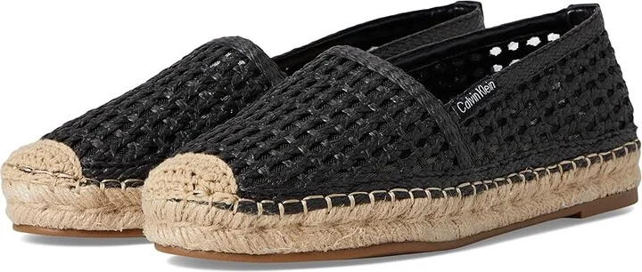 Calvin Klein Presley Women's Sandals Black : 10 M, Leather/Rubber