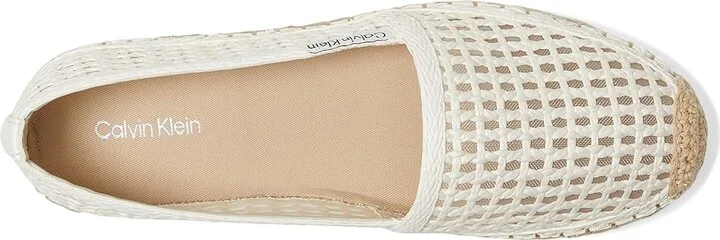 Calvin Klein Presley Women's Sandals White : 8 M, Leather/Rubber - Image 2