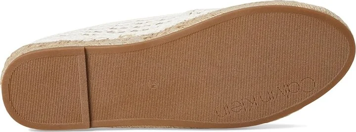 Calvin Klein Presley Women's Sandals White : 8 M, Leather/Rubber - Image 3