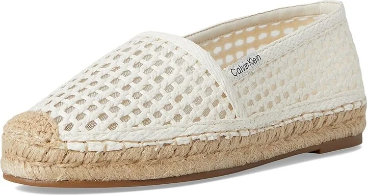 Calvin Klein Presley Women's Sandals White : 8 M, Leather/Rubber - Image 5