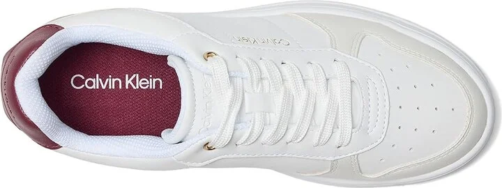 Calvin Klein Prizin Women's Shoes White/Red : 8.5 M, Faux Leather - Image 2