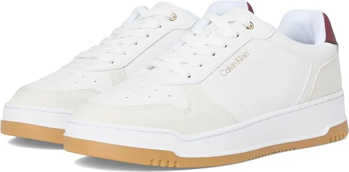 Calvin Klein Prizin Women's Shoes White/Red : 8.5 M, Faux Leather