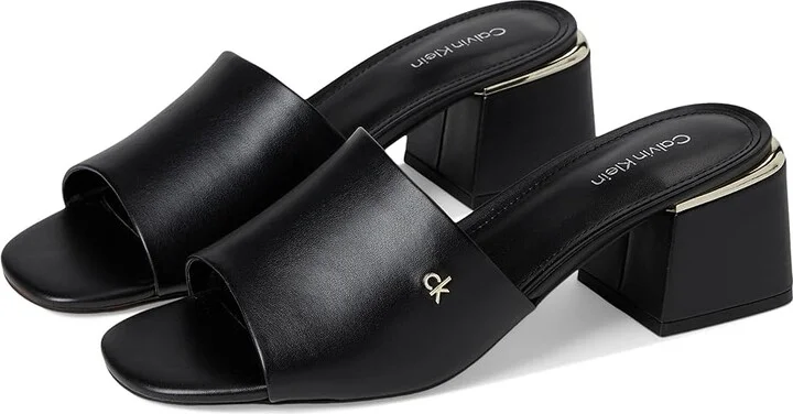Calvin Klein Rowena Women's Sandals Black : 6.5 M, Synthetic