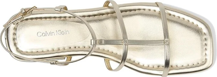 Calvin Klein Sallia Women's Sandals Gold : 5 M, Faux Leather - Image 2
