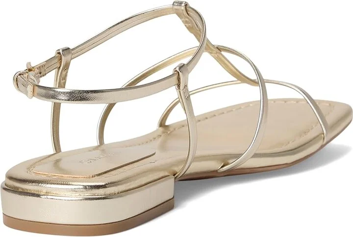 Calvin Klein Sallia Women's Sandals Gold : 5 M, Faux Leather - Image 4