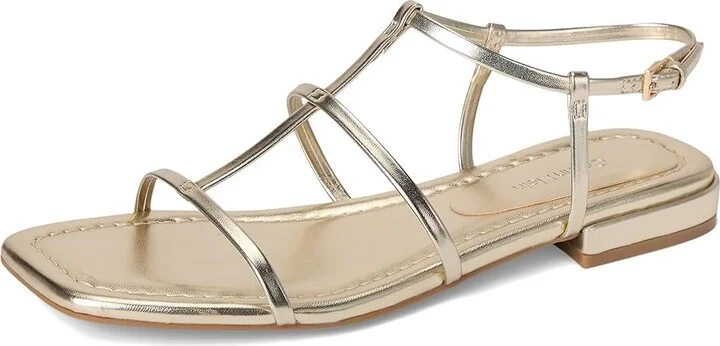 Calvin Klein Sallia Women's Sandals Gold : 5 M, Faux Leather - Image 5