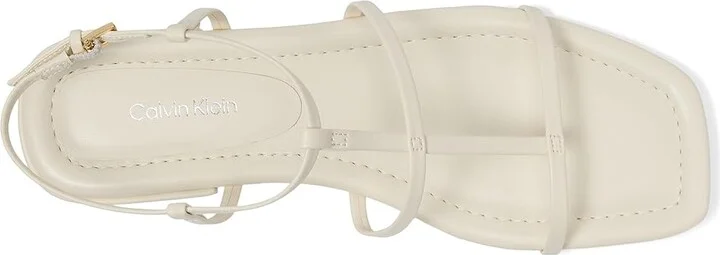 Calvin Klein Sallia Women's Sandals Ivory : 9.5 M, Faux Leather - Image 2
