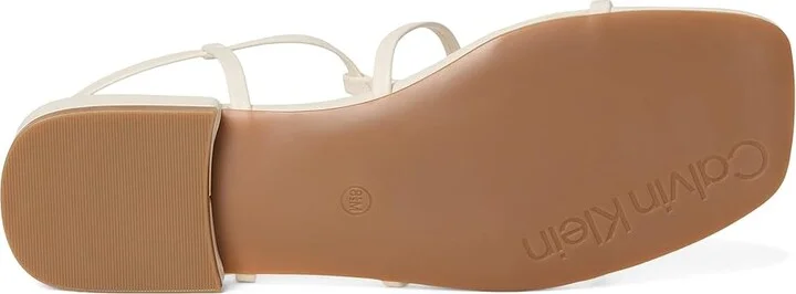 Calvin Klein Sallia Women's Sandals Ivory : 9.5 M, Faux Leather - Image 3