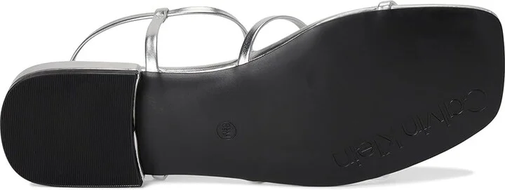 Calvin Klein Sallia Women's Sandals Silver : 6.5 M, Faux Leather - Image 3