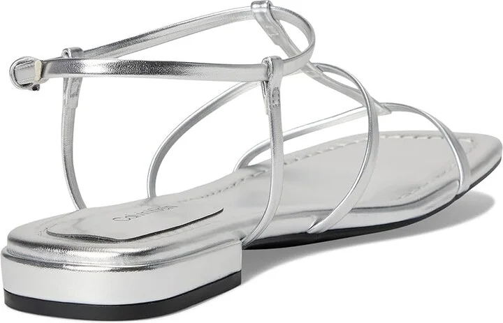 Calvin Klein Sallia Women's Sandals Silver : 6.5 M, Faux Leather - Image 4