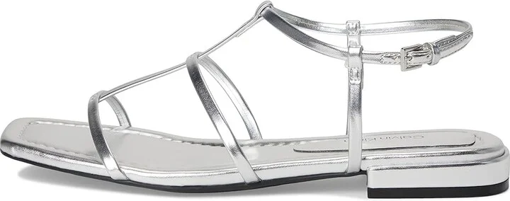 Calvin Klein Sallia Women's Sandals Silver : 6.5 M, Faux Leather - Image 6