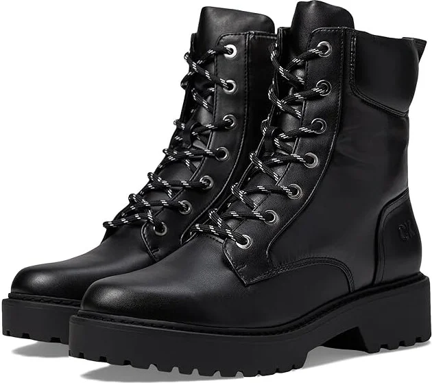 Calvin Klein Sallon Women's Boots Black : 9 M, Rubber/Synthetic