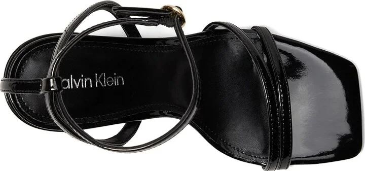 Calvin Klein Sassa Women's Sandals Black Patent : 8 M, Leather - Image 2