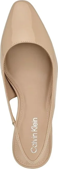 Calvin Klein Scarlet Women's Lace up casual Shoes Light Natural Patent : 8.5 M, Leather/Synthetic - Image 2