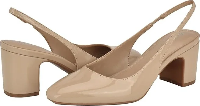 Calvin Klein Scarlet Women's Lace up casual Shoes Light Natural Patent : 8.5 M, Leather/Synthetic