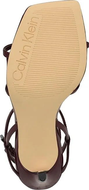 Calvin Klein Tegin Women's Shoes Dark Red Patent : 6 M, Synthetic - Image 3
