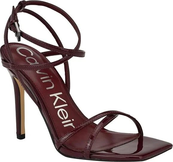 Calvin Klein Tegin Women's Shoes Dark Red Patent : 6 M, Synthetic - Image 5
