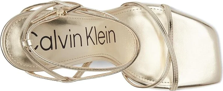 Calvin Klein Tegin Women's Shoes Gold : 9 M, Synthetic - Image 2