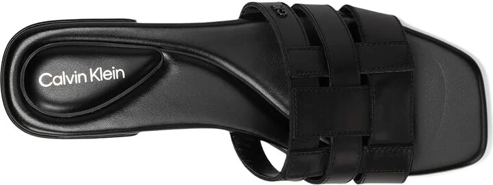Calvin Klein Tessie Women's Sandals Black Leather : 6 M - Image 2