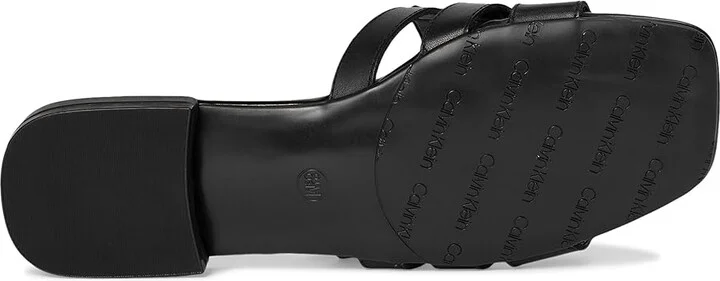 Calvin Klein Tessie Women's Sandals Black Leather : 6 M - Image 3