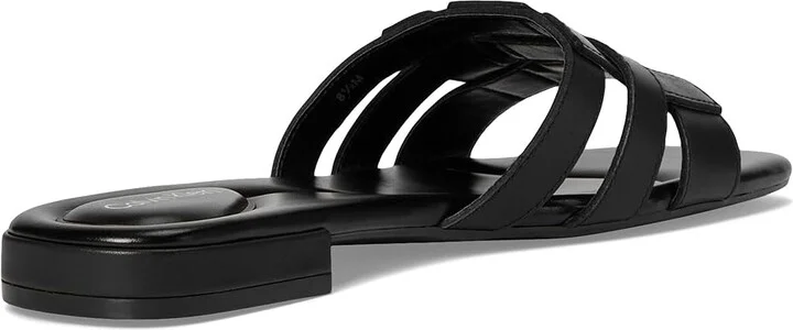 Calvin Klein Tessie Women's Sandals Black Leather : 6 M - Image 4