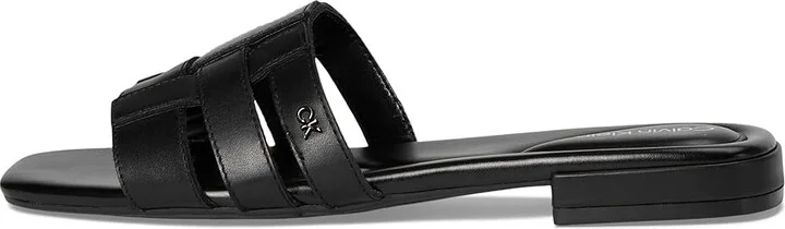 Calvin Klein Tessie Women's Sandals Black Leather : 6 M - Image 6