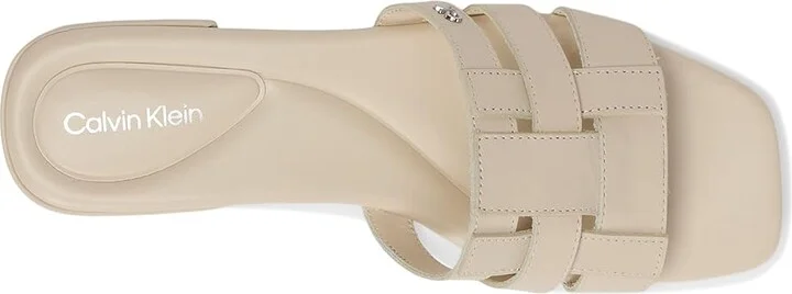 Calvin Klein Tessie Women's Sandals Ivory Leather : 5.5 M - Image 2