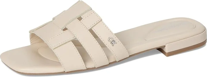 Calvin Klein Tessie Women's Sandals Ivory Leather : 5.5 M - Image 5
