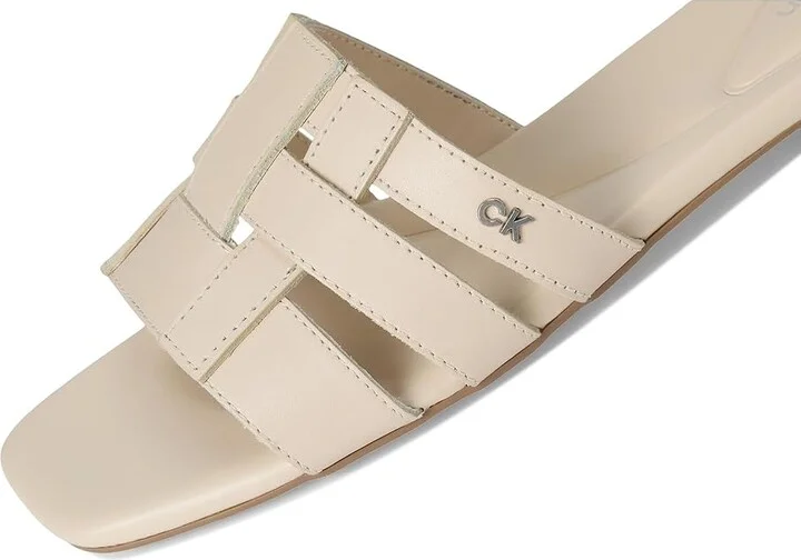 Calvin Klein Tessie Women's Sandals Ivory Leather : 5.5 M - Image 7