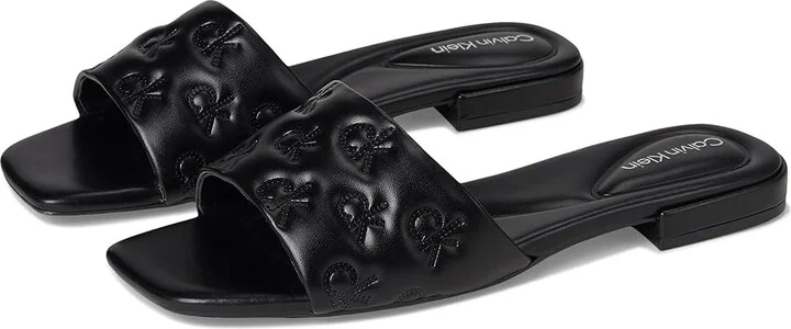 Calvin Klein Traven Women's Sandals Black : 10 M, Leather