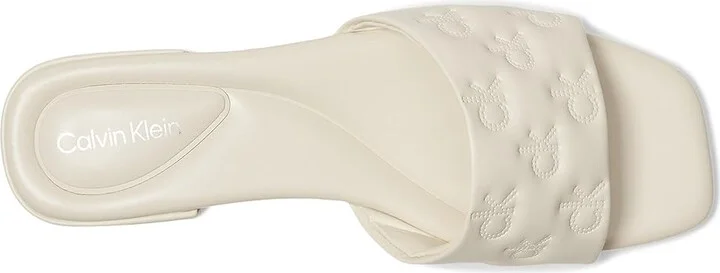 Calvin Klein Traven Women's Sandals Ivory : 9 M, Leather - Image 2