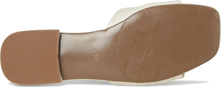 Calvin Klein Traven Women's Sandals Ivory : 9 M, Leather - Image 3