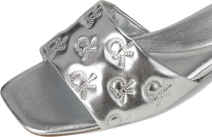 Calvin Klein Traven Women's Sandals Silver Metallic Leather : 7.5 M - Image 7