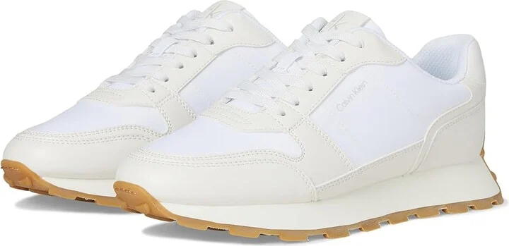 Calvin Klein Tulay Women's Shoes White/Beige : 9 M, Leather