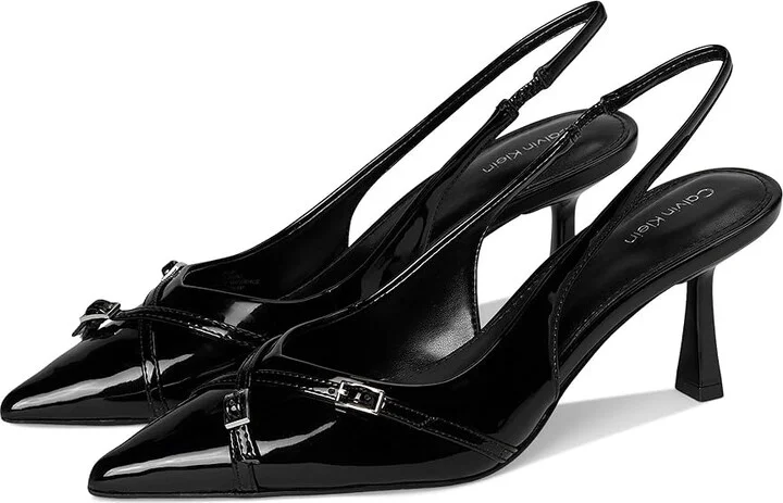 Calvin Klein Tulissa Women's Shoes Black Patent : 10 M, Synthetic