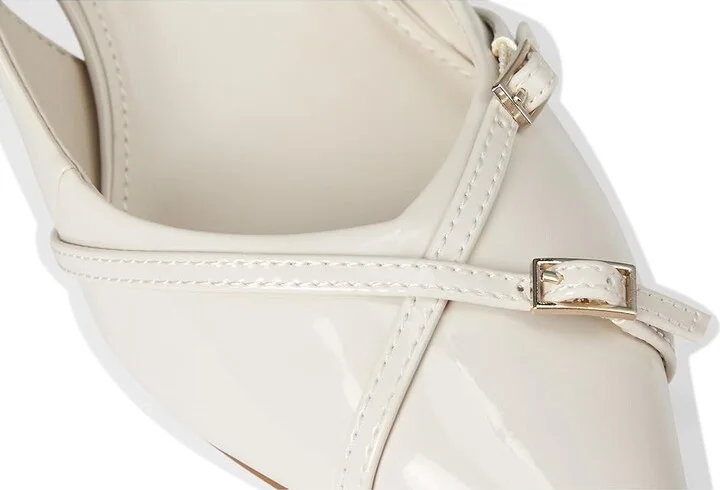 Calvin Klein Tulissa Women's Shoes Ivory Patent : 9 M, Synthetic - Image 7