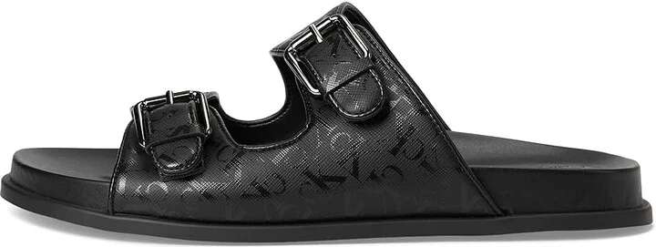 Calvin Klein Vibe Women's Sandals Black Saffiano Logo : 9 M, Synthetic - Image 6