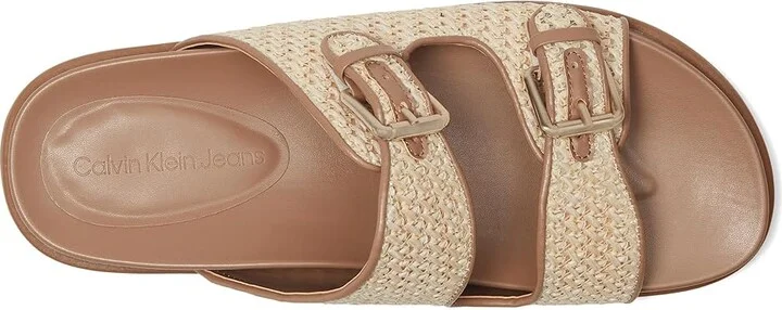 Calvin Klein Vibe Women's Sandals Light Natural/Medium Brown : 9.5 M, Synthetic - Image 2