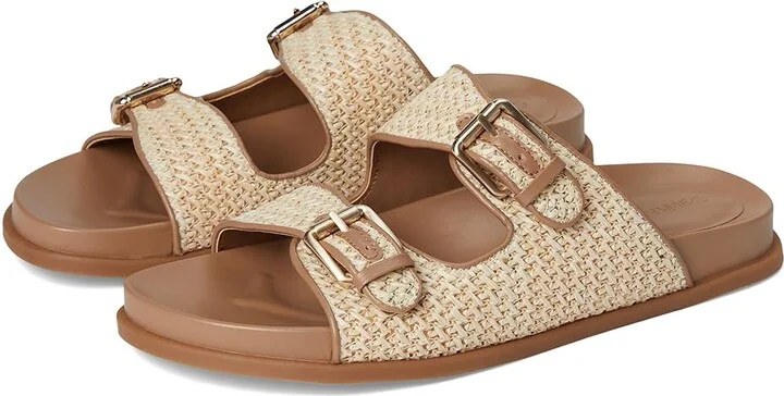 Calvin Klein Vibe Women's Sandals Light Natural/Medium Brown : 9.5 M, Synthetic