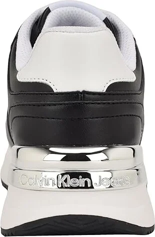 Calvin Klein Vidya Women's Shoes Black/White : 8.5 M, Leather - Image 4