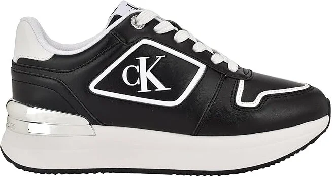 Calvin Klein Vidya Women's Shoes Black/White : 8.5 M, Leather - Image 6