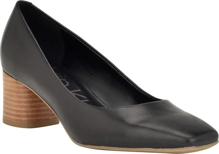 Calvin Klein Women's Alanta Block Heel Dress Pumps