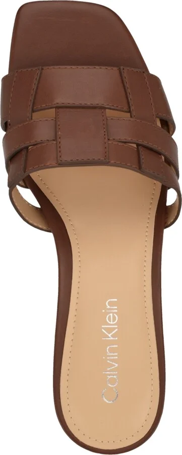 Calvin Klein Women's Alise Woven Block Heel Sandals - Image 4