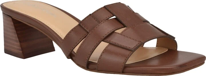 Calvin Klein Women's Alise Woven Block Heel Sandals