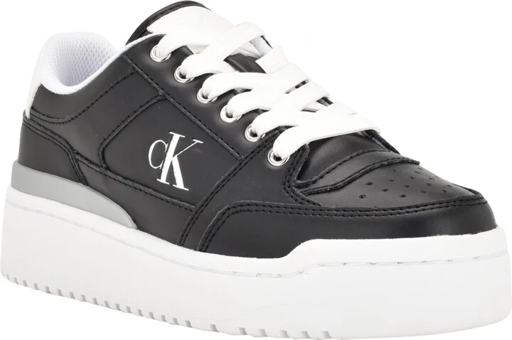 Calvin Klein Women's Alondra Casual Lace-Up Sneakers