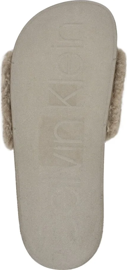 Calvin Klein Women's Amaya Fuzzy Slide Sandals - Image 5