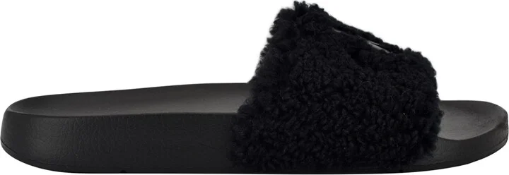 Calvin Klein Women's Amaya Fuzzy Slide Sandals - Image 6