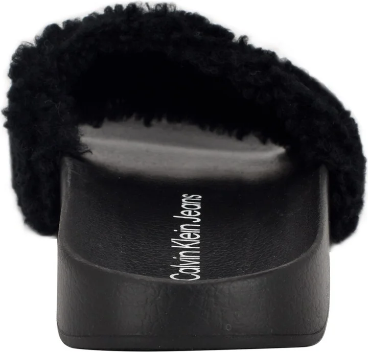 Calvin Klein Women's Amaya Fuzzy Slide Sandals - Image 7