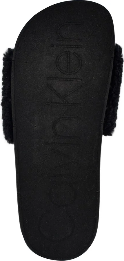 Calvin Klein Women's Amaya Fuzzy Slide Sandals - Image 9